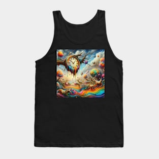 Melting clock Tank Top